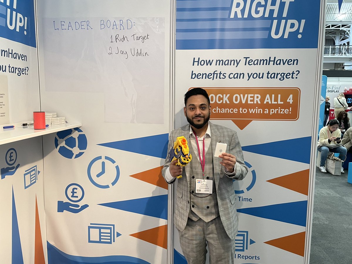 teamhaven's tweet photo. Roll-up, roll-up! There have been 3 winners already today!

Come see us next to the stage in the #POPAIzone to see if you have what it takes to shoot down all four targets and win a prize!

#vmds2024 @VMDisplayShow https://t.co/kU31JkcWtl