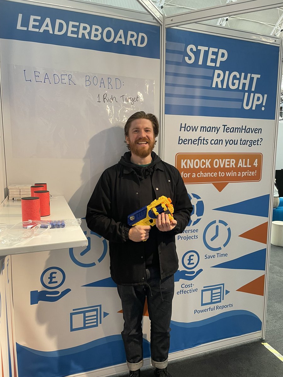teamhaven's tweet photo. Roll-up, roll-up! There have been 3 winners already today!

Come see us next to the stage in the #POPAIzone to see if you have what it takes to shoot down all four targets and win a prize!

#vmds2024 @VMDisplayShow https://t.co/kU31JkcWtl
