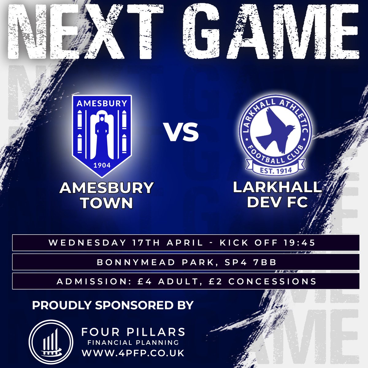 𝗡𝗘𝗫𝗧 𝗨𝗣 Tonight we are in midweek action under the lights in against Larkhall Dev at Bonnymead Park in our first meeting of the season Printed programme📖 Bar open🍺 🆚: @LarkhallAthlet1 🏆: @WiltsLeague 📌: Bonnymead Park, SP4 7BB ⏰: 19:45 💵: £4 Adults, £2 Concessions