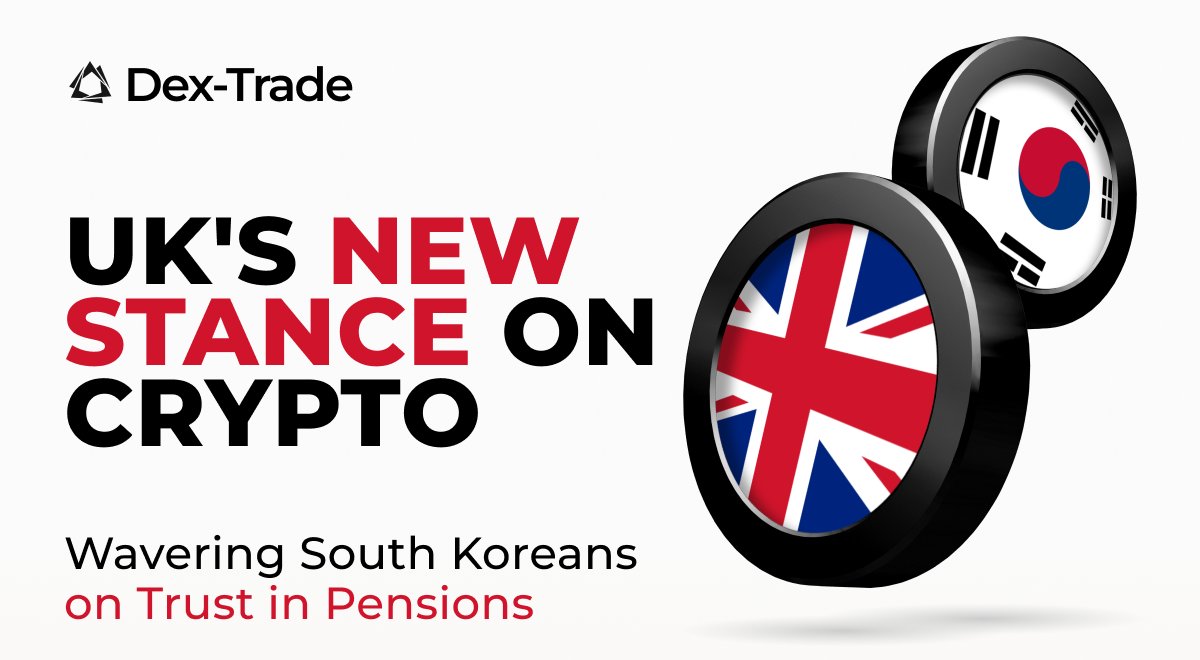 🌍 As young South Koreans shift from state pensions to crypto and the UK gears up for new crypto legislation, the financial landscape is evolving! 📈 Dive into our latest blog for all the details and what this means globally. 🔍 Read more: dex-trade.com/news/crypto-ne…
#CryptoNews