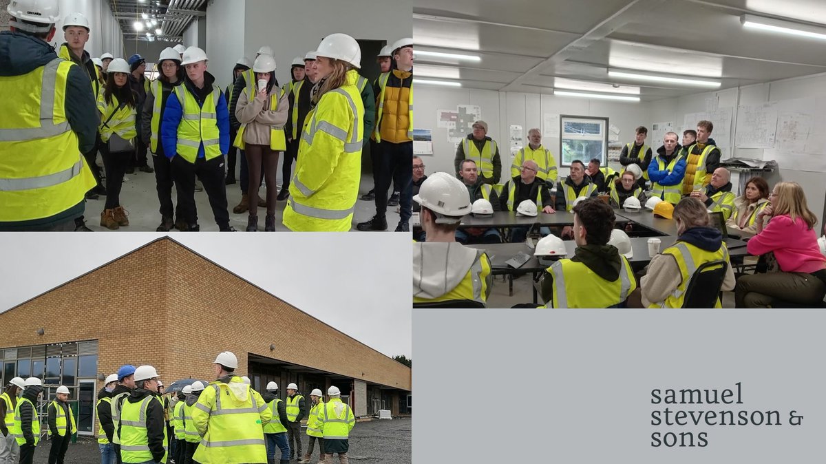 Last week Woodvale Construction & Samuel Stevensons brought students from NWRC to Ardnashee School & College for a site tour and presentation by Clare Ogle, Director at Samuel Stevensons! The students were impressed with this much needed school project! @HScStCecilias @mynwrc