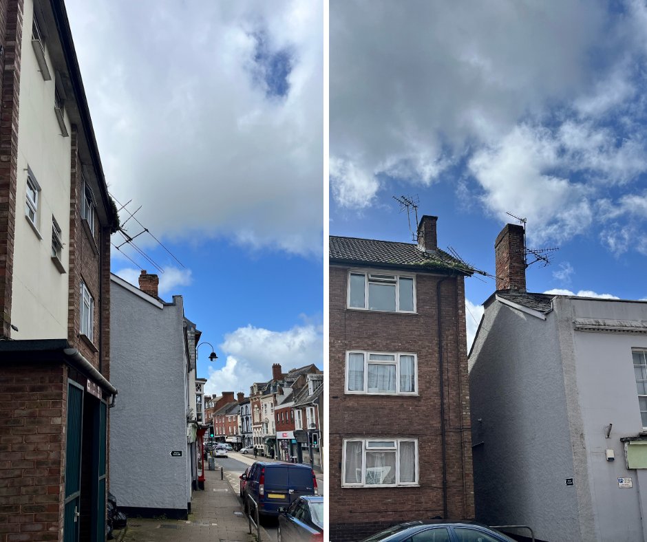 Behind the scenes! Our Aerial contractor (ABC Aerials) recognised an urgent issue with an aerial which had come loose and was close to causing a danger on the pubic footpath. Luckily one of our multi-skilled roofing teams were able to quickly attend and make it safe.