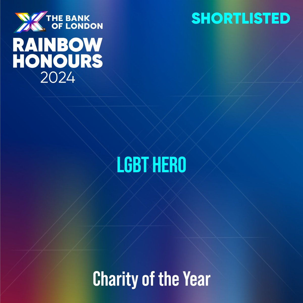 It's the last day to vote for @lgbthero as Charity of the Year at the @RainbowHonours. We'd really appreicate your vote and help recognise the fantastic work our small charity does in our community. VOTE: surveymonkey.com/r/TBOL2024