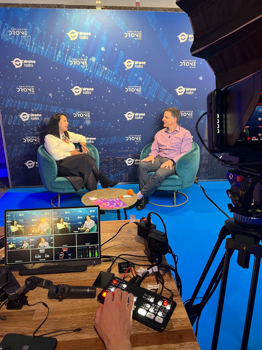 drone_talks's tweet photo. Our CEO @eszter_kova interviewed Joe Darden from @IridiumComm ๐ฝ๏ธ๐ @Amsterdamdrone
Don't miss the full video on our YouTube: https://t.co/j0b8rPvBih
#amsterdamdroneweek #ADW24 #drones #advancedairmobility #DroneTalks https://t.co/NiBoQGw9rx