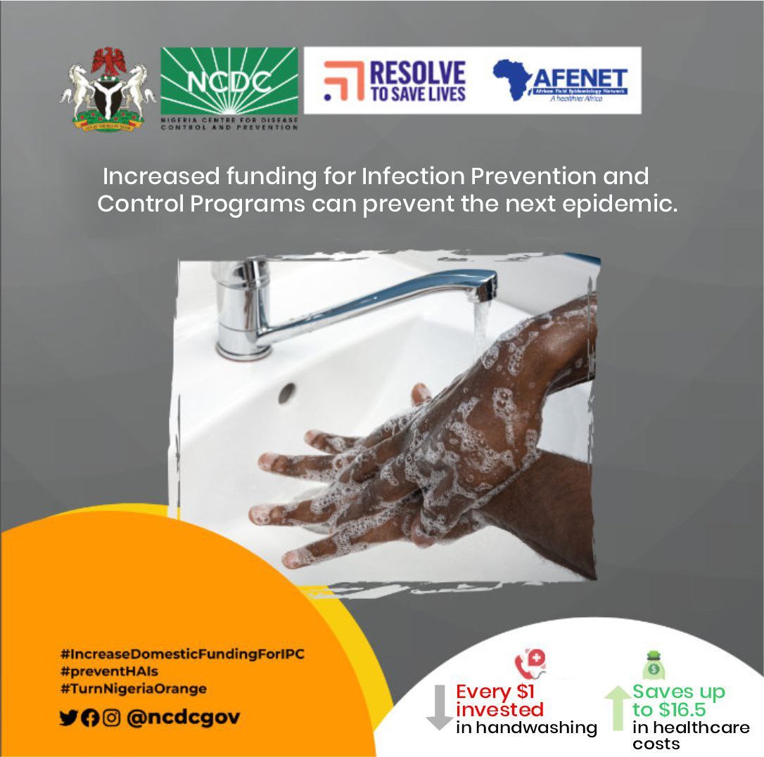 Protecting our communities from hospital-acquired infections starts with strong Infection Prevention and Control #IPC programs in our health facilities.

We must invest more in these initiatives to safeguard public health and prevent the next epidemic.

#PreventionHAIs
#FundIPC…