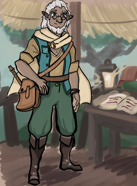kanijame's tweet image. Our second party member traversing our Quodra #dnd campaign. HP's gnomish lore bard.
This funny old gnome won't stop dancing, and has a tad too much coin at his disposal.
(2022.)