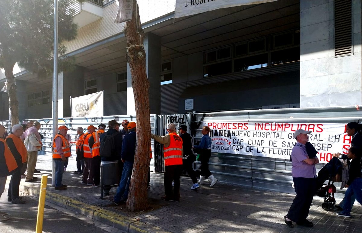 Más de Hospitalet de Llobregat Todas son de la jornada de ayer lunes. Sanidad y pensiones una misma tarea