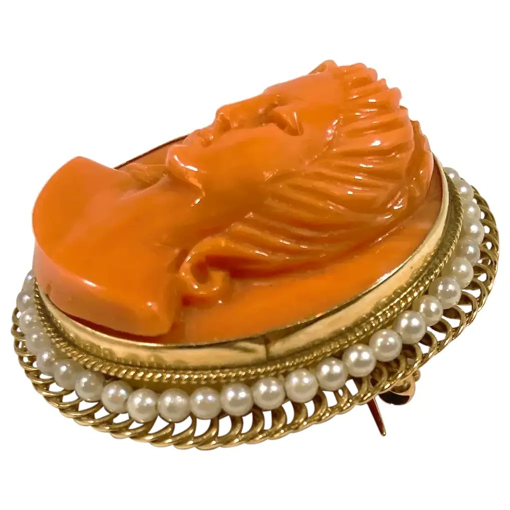 14K Gold Dimensional Carved Red Coral Cameo Genuine Seed Pearls Pendant Brooch
#rubylane #vintage #retro #jewelry #estatejewelry #14K #redcoral #cameo #brooch #pendant #giftideas #jewelryaddict #vintagebeginshere #mothersday2024
rubylane.com/item/136230-E1…