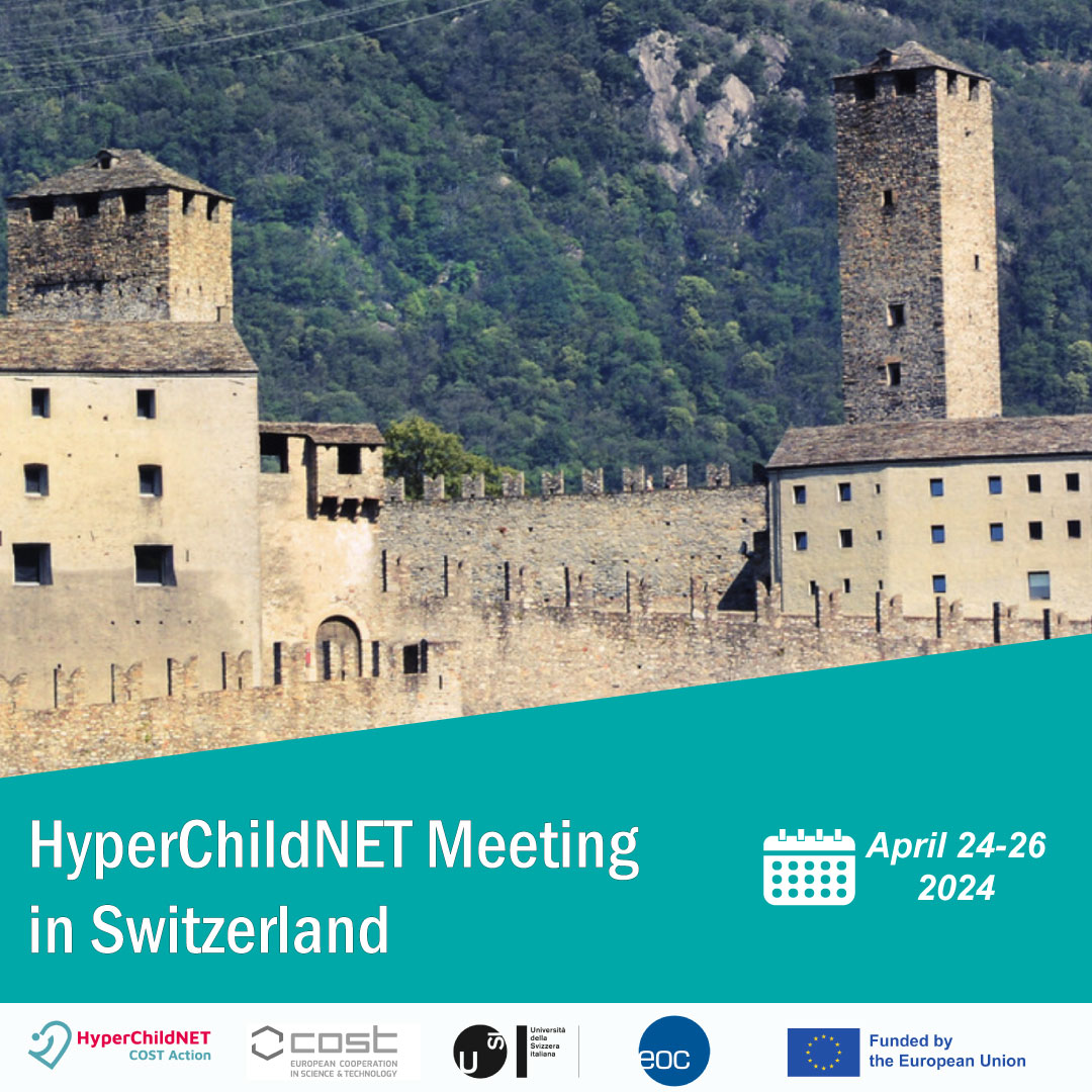 HyperChildNET's tweet image. The "HyperChildNET Meeting in Switzerland" is a three-day event scheduled for 📷 April 24-26, 2024, in Bellinzona, Switzerland. 
📷 Participation in the conference is free of charge. To register for the event, please send an email to 📷info@hyperchildnet.eu.
#hyperchildnet