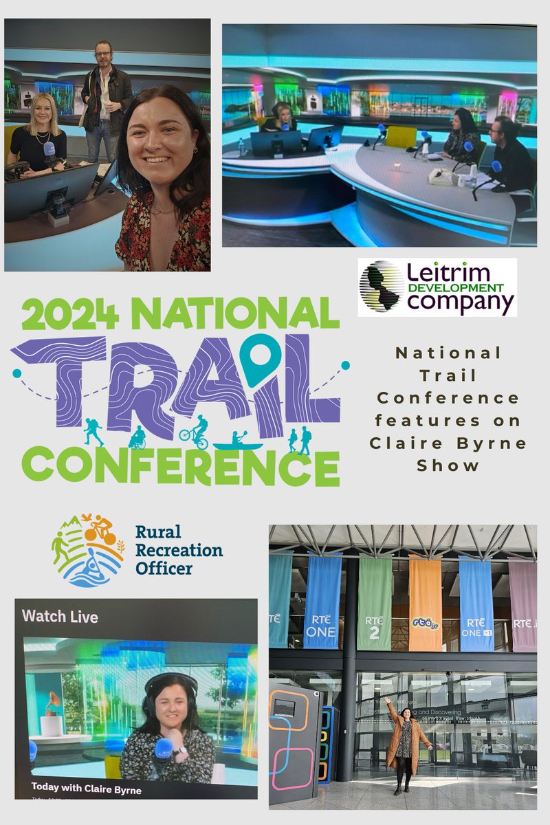 Delighted to hear the National Trail Conference being featured on the Claire Byrne show on RTE yesterday. Rural Recreation Officer Emma O Hagan spoke about tracks and trails all around Ireland in this two-part series. Listen back on rte.ie/radio/radio1/c…