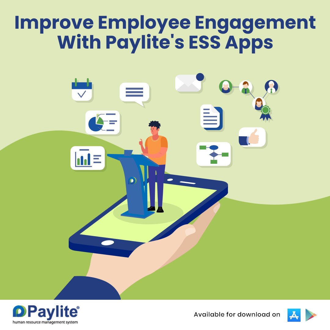 Paylite® Employee Self-Service #mobileapp helps in improving employee engagement and experience for their day-to-day interactions with the HR team. Available with Arabic and English interfaces, it helps you in complying with Labour Law requirements. bit.ly/3GzsLy3 #ESS