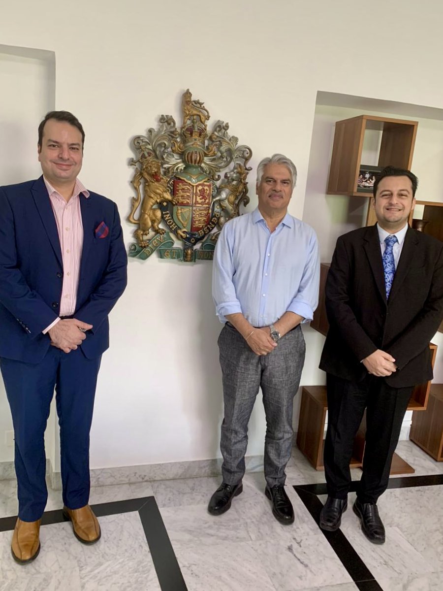 📸 Last week ACU's Aditya Malkani meet with Mr Harjinder Kang, HM Trade Commissioner to South Asia and British Deputy High Commissioner at his residence in #Mumbai, and Farhad Unvala, Senior Trade & Investment Adviser, Technology Lead for Western #India to discuss ACU activities.