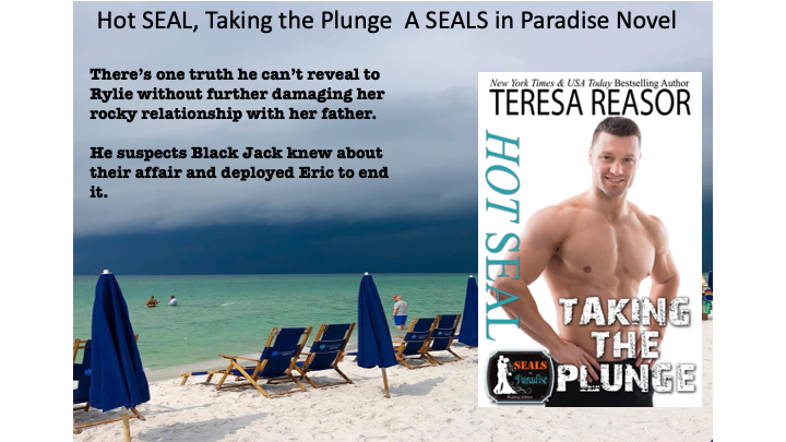 RT@teresareasor Hot SEAL, Taking the Plunge (A SEALs in Paradise novel) When Derrick returns from deployment, he has two objectives. Putting a wedding ring on Rylie’s finger and being the best dad he can be. If the admiral doesn’t throw him in the brig. amazon.com/SEAL-Taking-Pl…