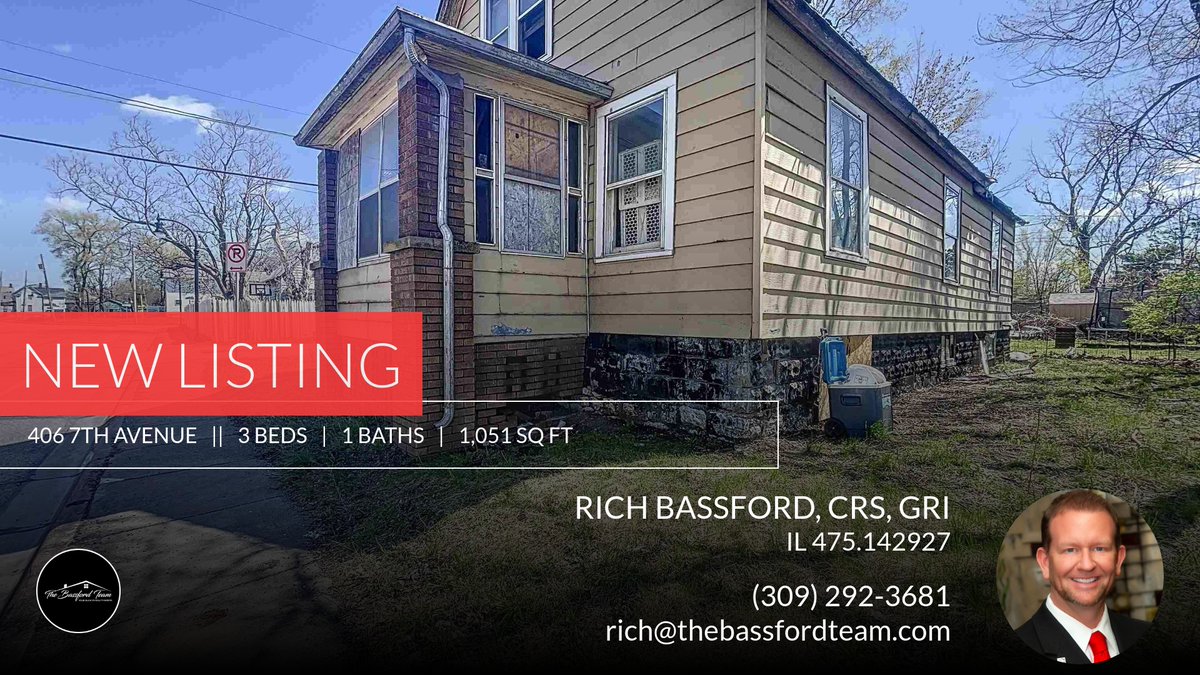 📍 New Listing 📍 Take a look at this fantastic new property that just hit the market located at 406 7th Avenue in Rock Island. Reach out here or at (309) 292-3681 for more information

Rich Bassford, CRS, GRI,
RE/MAX Concepts
3709... homeforsale.at/406_7TH_AVENUE…