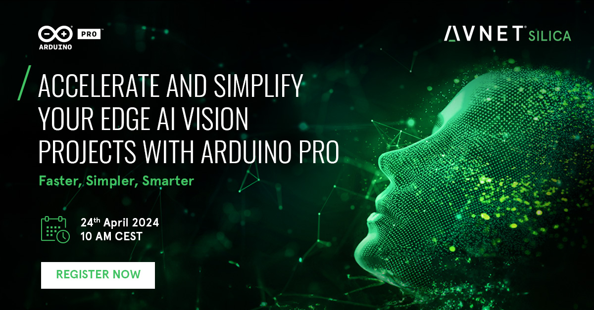 Learn how the Avnet Silica exclusive @arduino Edge AI kit could be your golden ticket to rapidly accelerating and simplifying complex Edge AI vision & Edge compute applications. Whether you're an Field Application Engineer, Embedded engineer, Hardware enthusiast, or an Arduino…