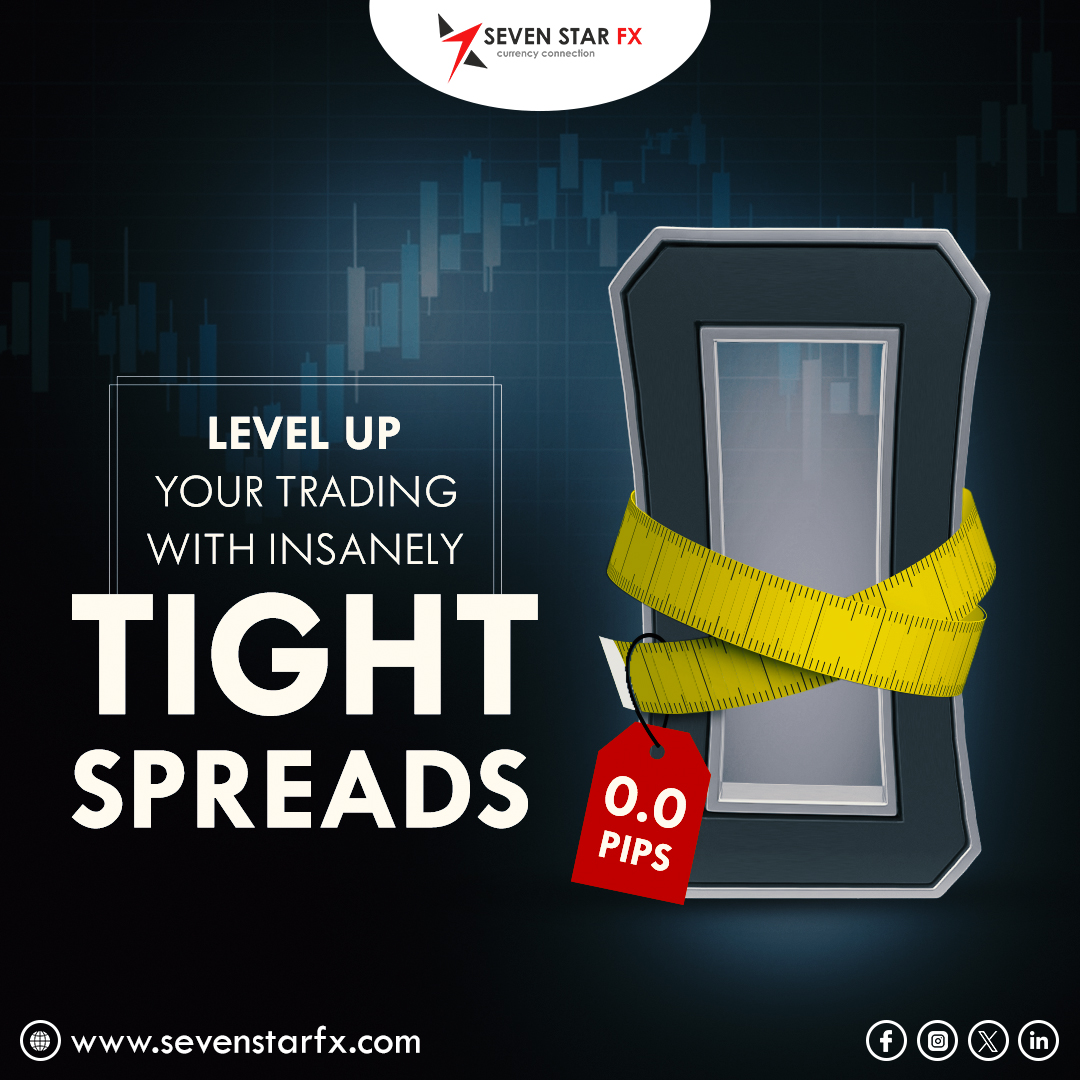 Elevate your trading game with our incredibly tight spreads! Experience superior trading conditions and seize every opportunity in the market. Level up your success with us today. 
#forexpartners #forextrading #forextradingtips #forextrader #SevenStarFX #bestspreads #spreads