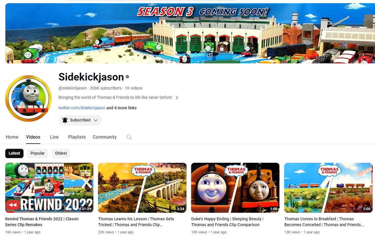 ThomasFandom's tweet image. Who's here still waiting for Season 3 of Sidekickjason's Series?