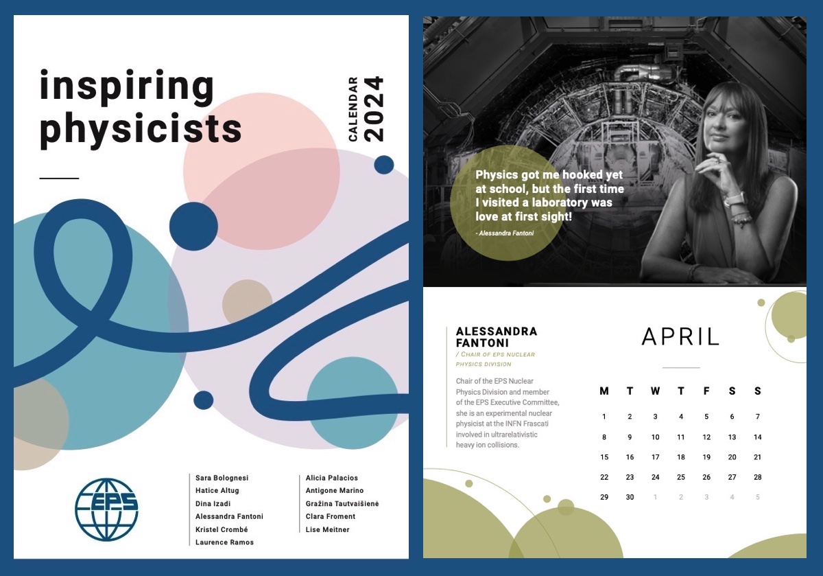 📕#EPScalendar: Our April inspiring physicist is Dr. Alessandra Fantoni. Chair of the EPS Nuclear Physics Division, she is an experimental nuclear physicist at the INFN Frascati involved in ultrarelativistic heavy ion collisions. Stay tuned, more to come! #WomenInScience #STEM