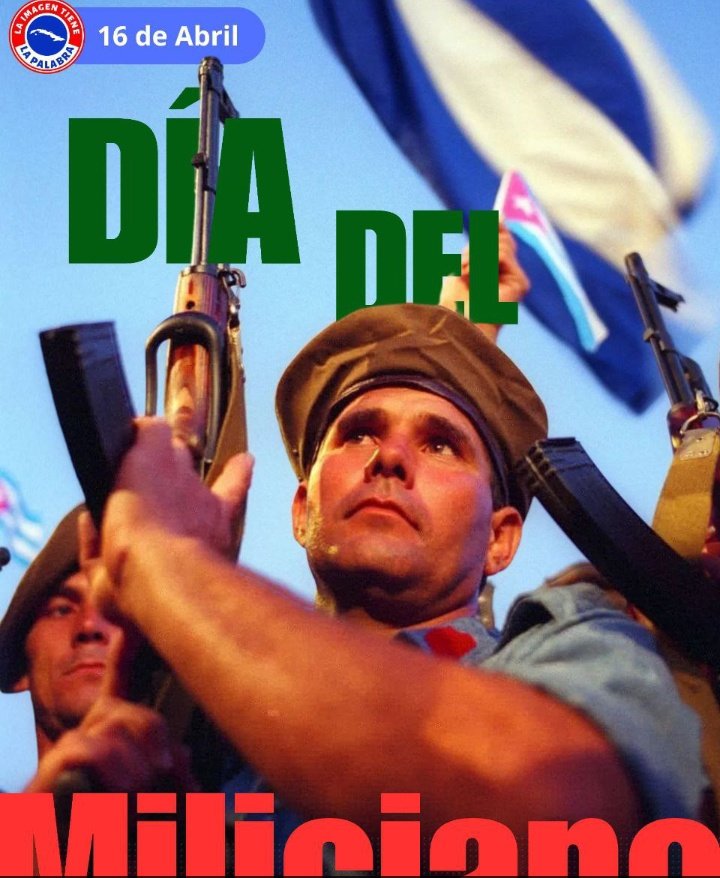 Día del Invencible Miliciano
Fueron los mambises en la epopeya de #GironDeVictorias 
Llegue desde #AduanadeCuba el eterno reconocimiento a todos los milicianos cubanos en especial los que desde #AduanadeCuba llevan el privilegio de tal distinción
#EstaEsLaRevolución #UnidosXCuba