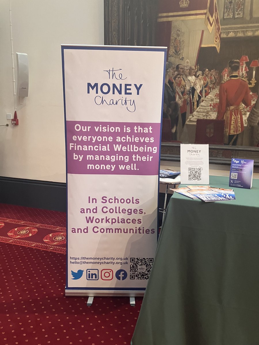 Thank you to Innovate Finance for choosing to raise money for The Money Charity this year! #IFGS2024 Head over to our stand to donate or to talk #FinancialWellbeing with us. Or use one of the QR codes around the venue! For more on what we do, visit moneycharity.org.uk