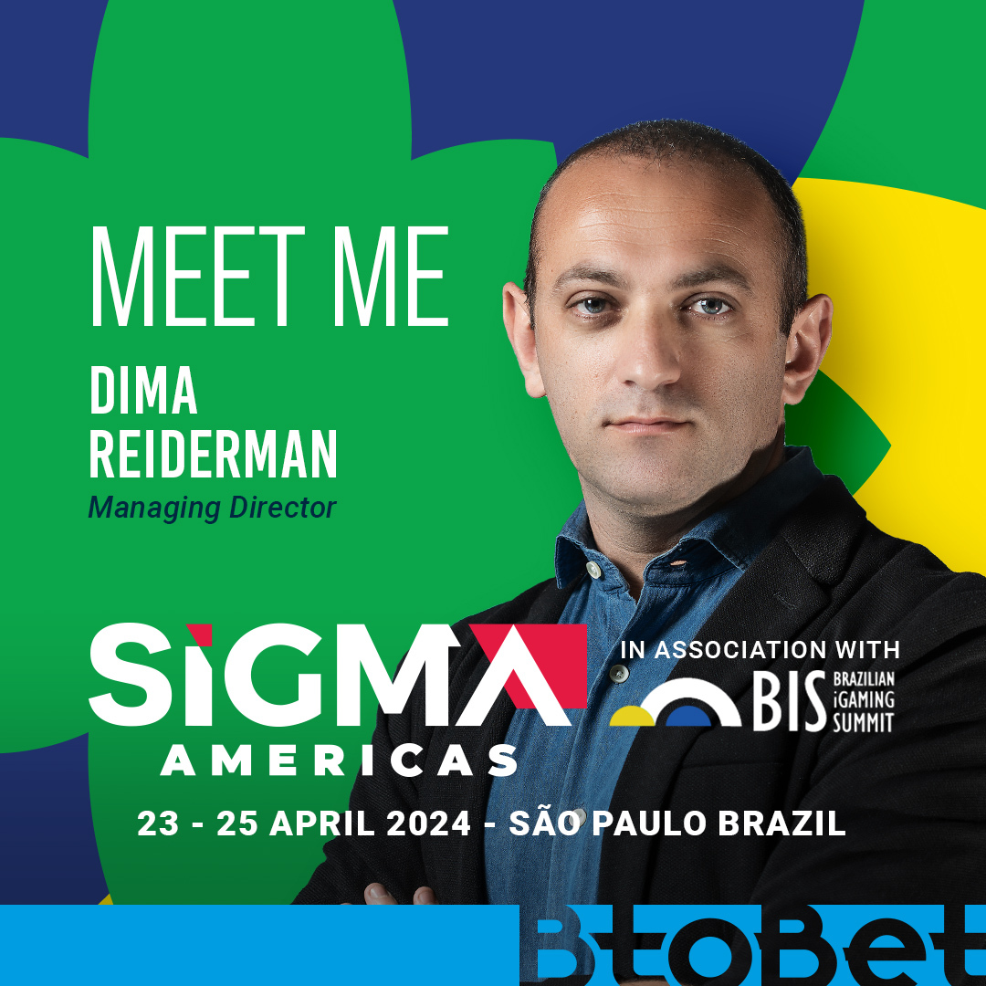 SiGMA Americas is back! 🇧🇷

As Brazil sets its regulatory agenda for sports betting and gears up for implementation, seize the opportunity to meet our MD, Dima Reiderman in São Paulo. 

Book a meeting: btobet.com/events/sigma-a…