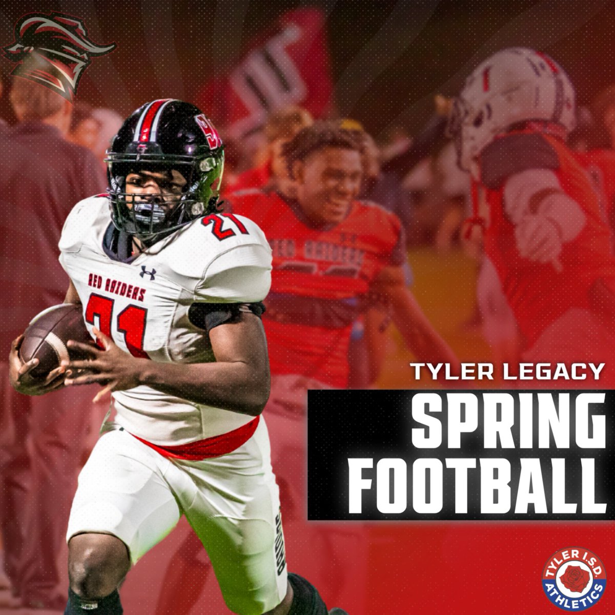 Spring Ball starts today for @TylerLegacyFB 🔴