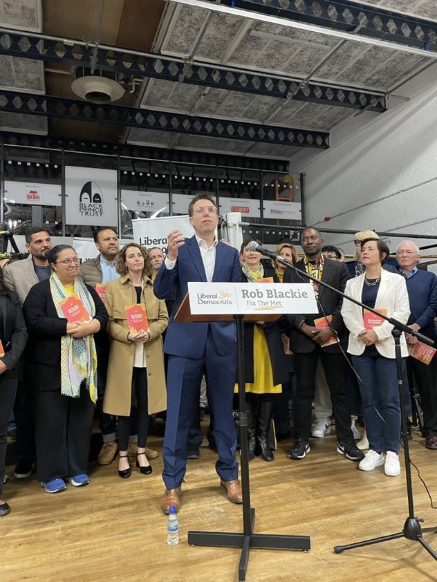 HinaBokhariLD's tweet photo. Fabulous launch in #Lambeth today for @LondonLibDems manifesto. 

@robblackie set out his vision to
#FixTheMet, housing, transport and the environment. And also the need to make London truly open to Europe for business and tourism. 

#VoteLibDem 2nd May on all 3 ballots #RobCan https://t.co/5bLn9kMoeZ