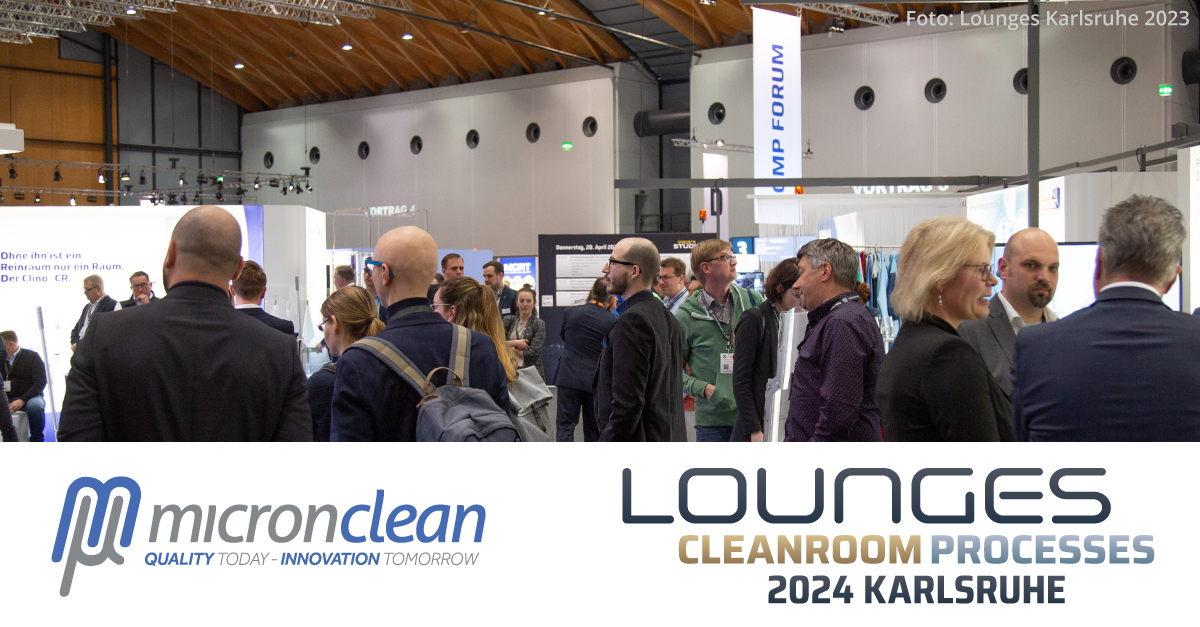 One week left until the #LoungesCleanroom Processes Expo in Karlsruhe, where Micronclean will be exhibiting. If you're attending, visit Michelle, Larry, and Ashleigh at Stand F5.3 to discuss all things cleanroom.

#Pharma #Pharmaceutical #Cleanroom #MicroncleanGmbH #Micronclean