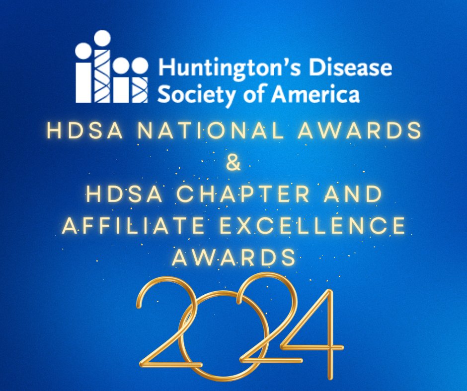 The 2024 HDSA National Awards & Chapter/Affiliate Excellence Awards are back! Nominate the unsung heroes of our community today and help us celebrate their contributions. Deadline to submit nominations is April 30th Nominate now: fs22.formsite.com/hdsa/oo14k2gng…! 🙌 #HDSAAwards