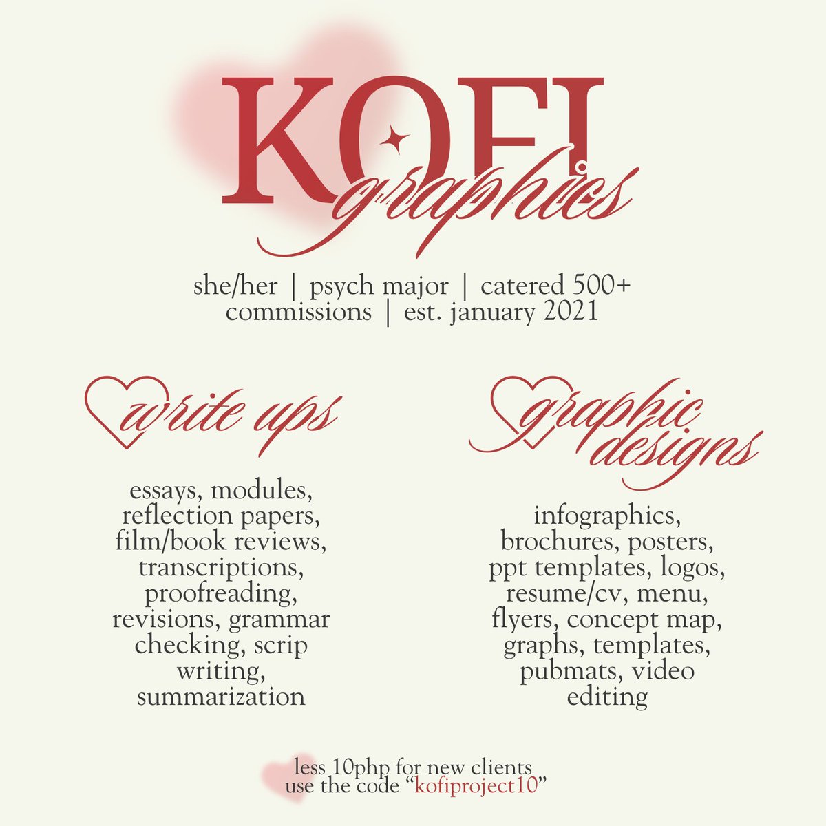 kofigraphics's tweet photo. ˚ ༘♡ ⋆｡˚ ❀. . . slow progress is still progress.

welcome to my safe place .ᐟ i'm kofi and i'm here to help you out with your tasks. kindly read the attached information below to get to know me.

ᵕ̈♡︎ #kofisprojects
ᵕ̈♡︎ #kofisupdates https://t.co/SgY6Gb08lr