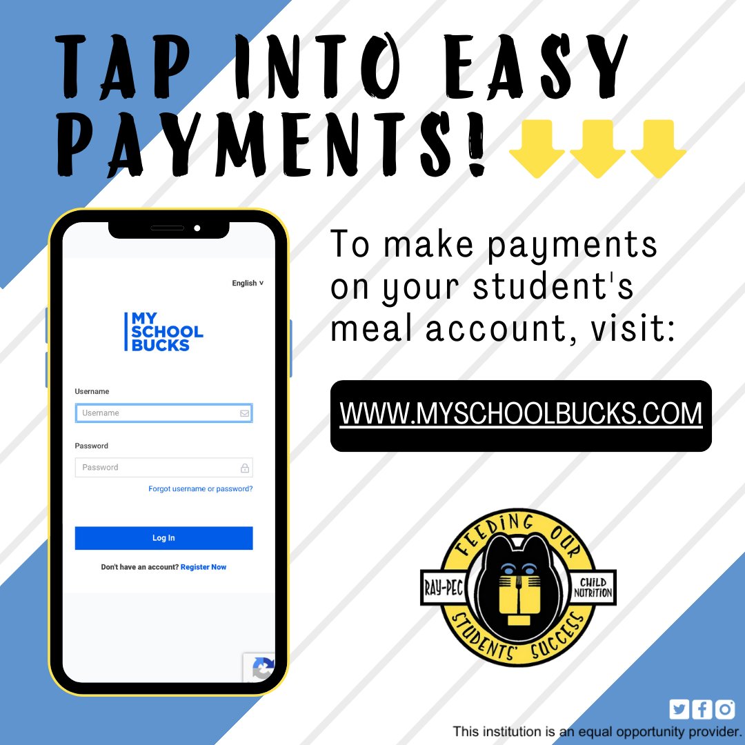 Savor the convenience of student meal payments from the comfort of your device! Manage your account here: myschoolbucks.com @RayPec #RaymorePeculiarMO #RaymorePeculiarMissouri #RaymorePeculiar #MOschools #CassCounty