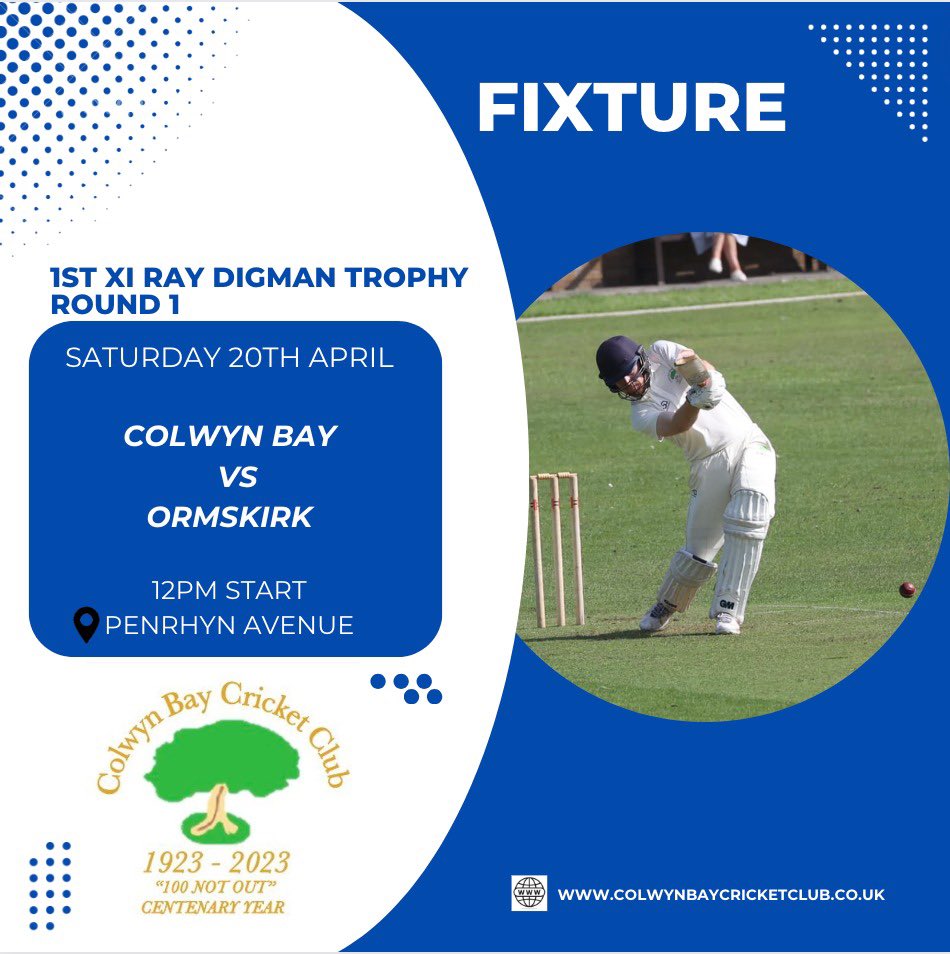 Amazingly there is the potential for some cricket action at Penrhyn Avenue this weekend! The 1st team hope to kick their season off with a cup fixture against @Ormskirk_CC 🌳