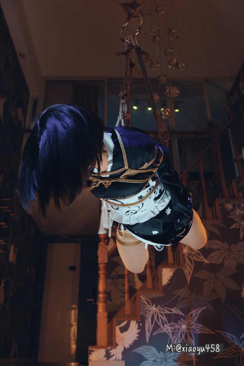 xiaoyu458's tweet photo. 《花之舞》
Flower dance

出镜：@xiaoyu458
绳&amp;📷：@Dark_Blue_9
#bondage #捆绑 #shibari #吊缚 #紧缚 https://t.co/XQpKwulh80