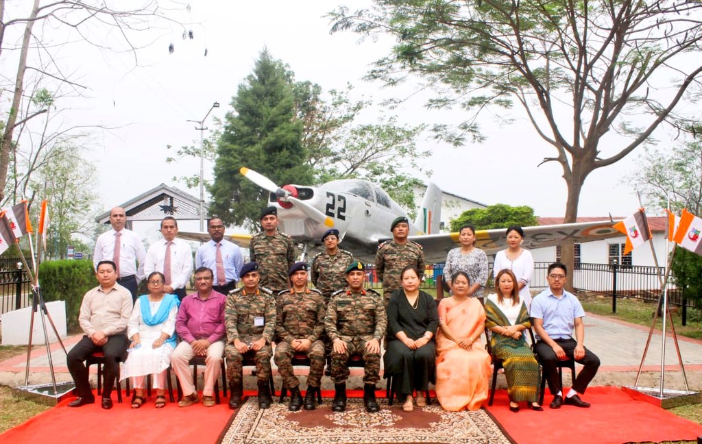 Investiture Ceremony held at Sainik School, Punglwa, #Nagaland. Brig Arupendu Gupta, SM, Officiating Chairman, Local Board of Administration (LBA) was the Chief Guest. Academic Torches awarded to meritorious cadets. Pipping of appointments & LBA meeting also held. @MyGovNagaland