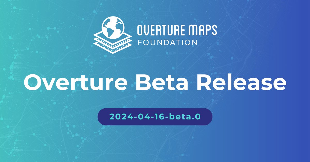 Overture Maps Foundation tweet media