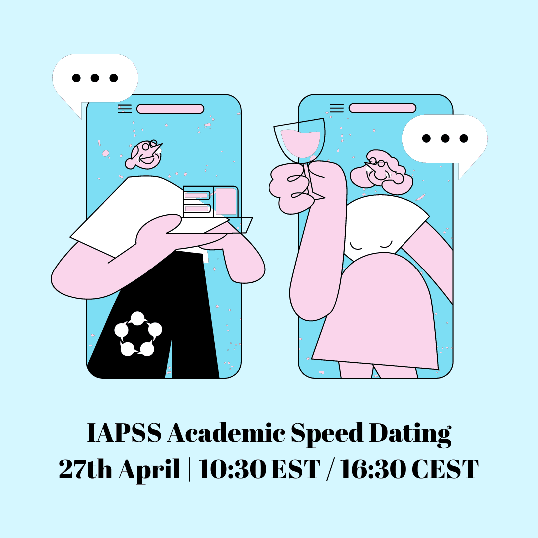 Ready to expand your academic network? Join us at IAPSS for our exciting new initiative: Academic Speed Dating! 🗓️ Date: April 27th ⏰ Time: 10:30 EST / 16:30 CEST 🔗 Register here: docs.google.com/forms/d/e/1FAI… #IAPSS #AcademicNetworking #ProfessionalGrowth