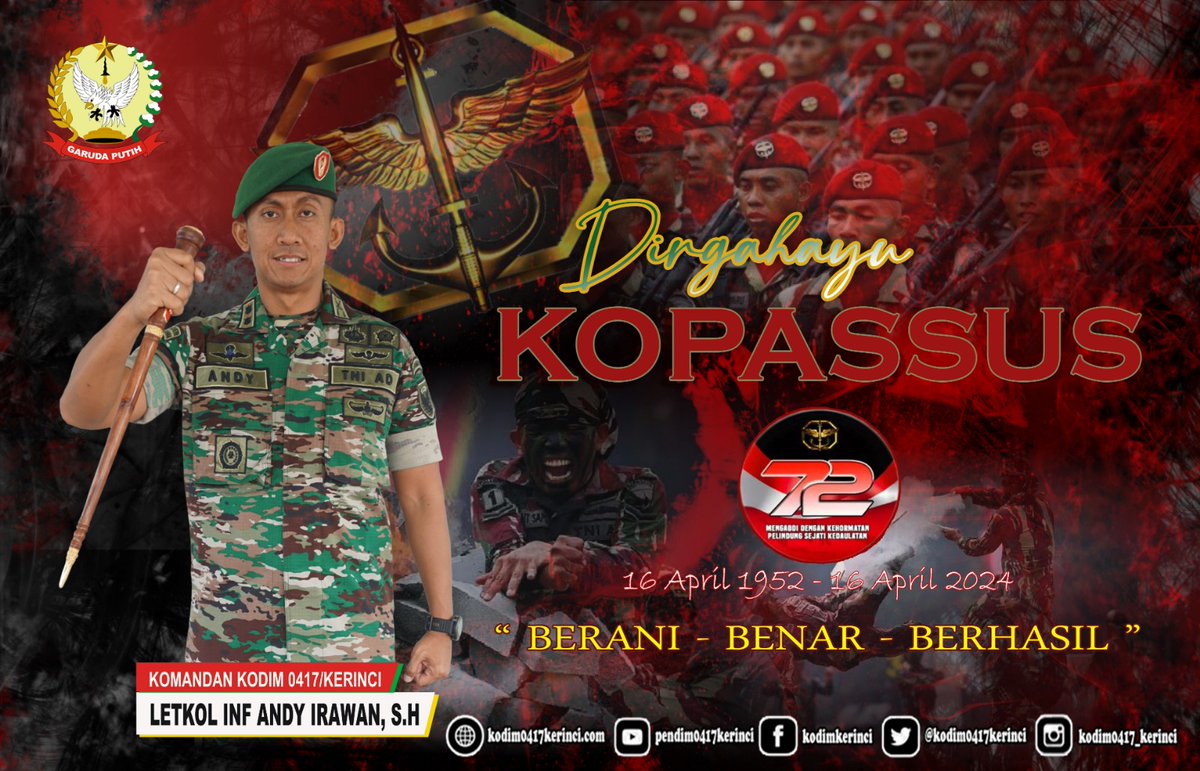 Dirgahayu Ke-72 Komando Pasukan Khusus

Pengabdian Tanpa Batas
🇲🇨🇲🇨🇲🇨🇲🇨🇲🇨
#Tniad
#TNIADMengabdiBersamaRakyat
#Babinsa
#Babinsatniad
#Babinsapeduliwilayah
#sorotan
#pengikut
#TNIADMengabdiDanMembangunBersamaRakyat
#tni
#tniad