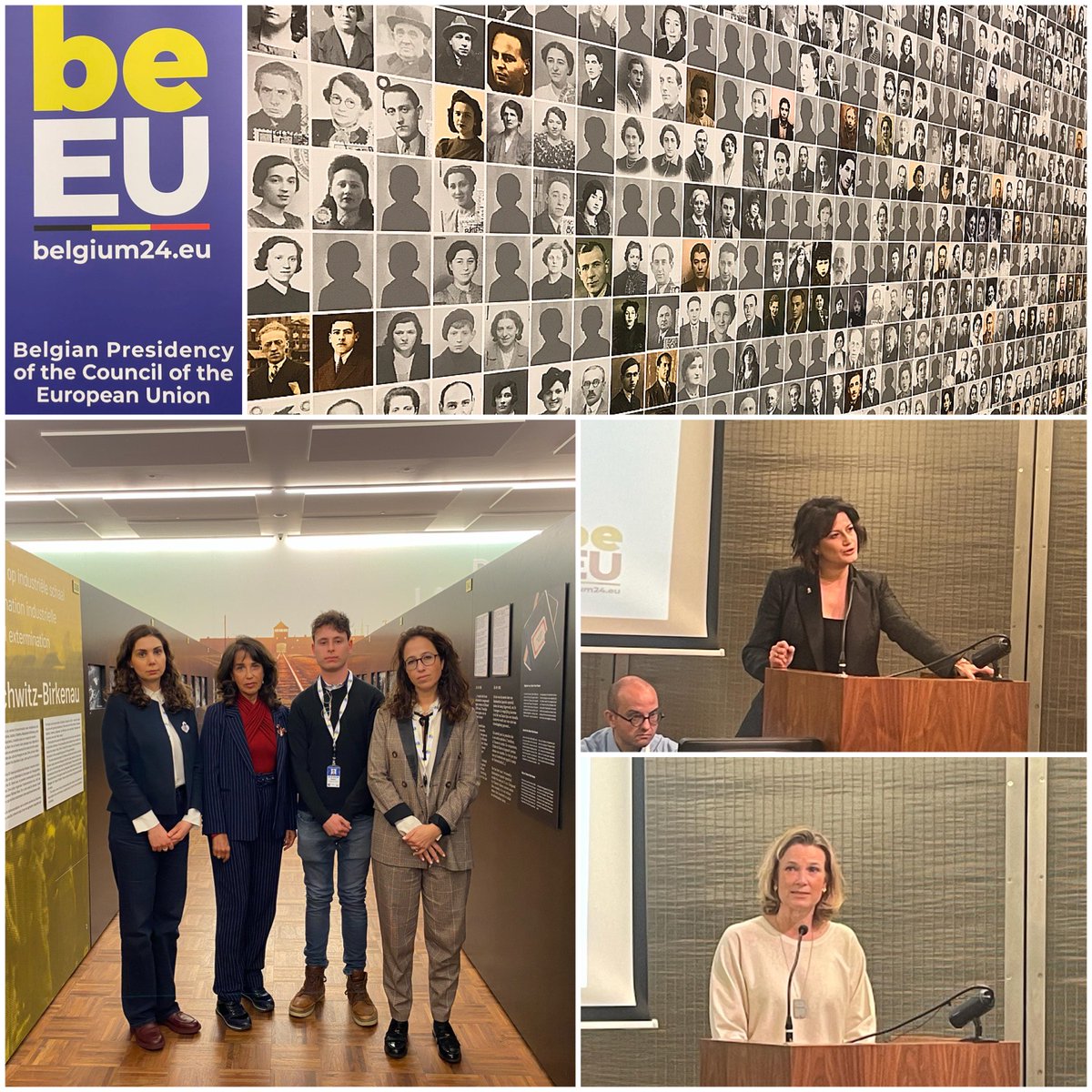 eurojewcong's tweet photo. Meaningful event by @EU2024BE on the role and involvement of the Belgian railway in the deportations of Jews, Roma and politically persecuted individuals during the Holocaust.

Research is vital and we need to hear from historians. However, we deeply regret the absence of survivors or their families as speakers during the conference. Their testimonies are essential in understanding this dark chapter of history.
