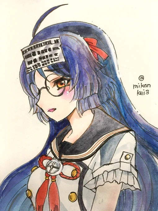 平安丸です進水日おめでとう!艦名は平安神宮に由来。#艦これ版深夜の真剣お絵描き60分一本勝負 #艦これ版真剣お絵描き60分一本勝負_20240416 #平安丸 #艦これ 
