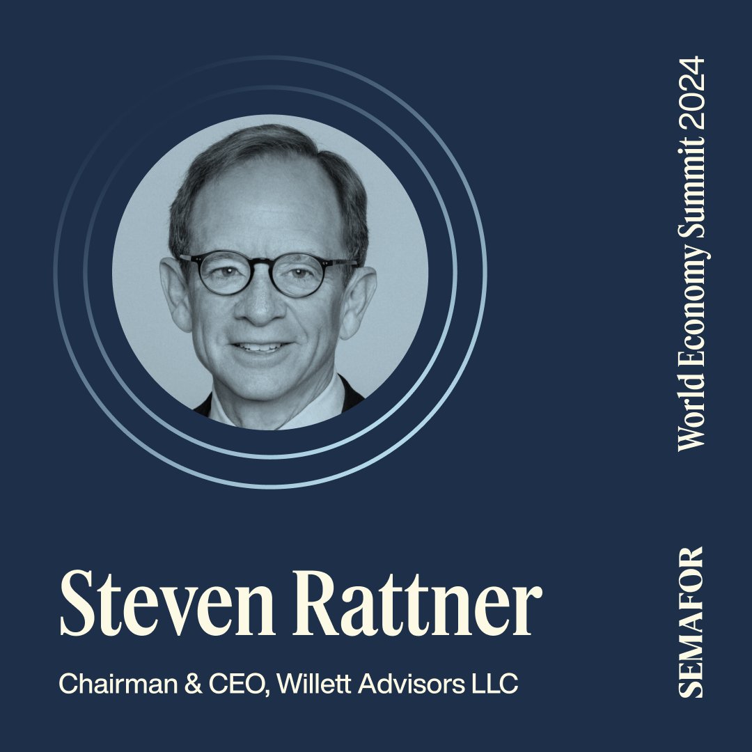 🟡 @SteveRattner will speak at our 2024 World Economy Summit. Follow our coverage from Washington, D.C. on April 17-18: events.semafor.com/wes2024/504911…