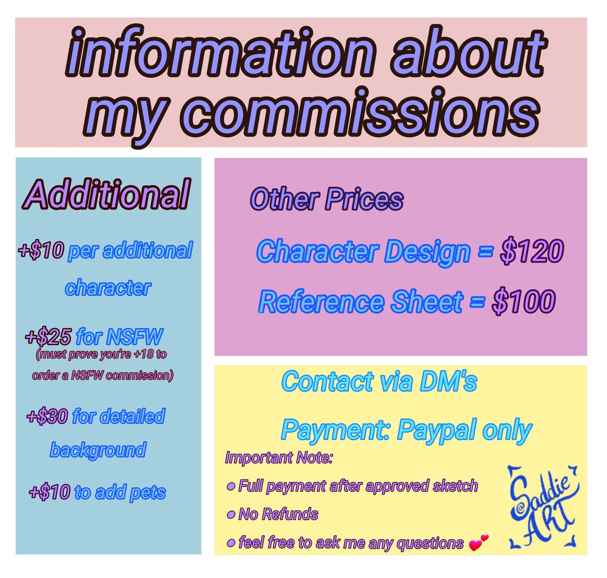 Hello my lil peeps 💕

I'm open for business!! I have a few more info below so Please do read it

likes and retweet are appreciated 💕 thank you for your support