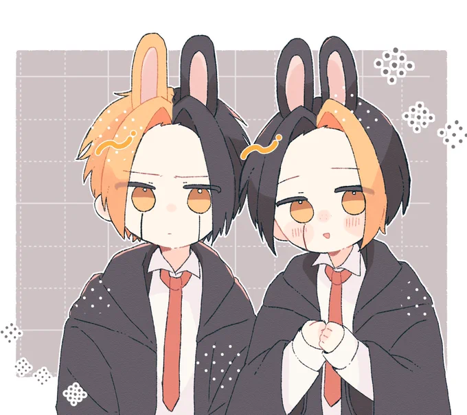 別垢で1週間描き続けるってやつで投げてましたキャッキャ
時間があればこっちではこの2人以外でやってみたいな……🤝 