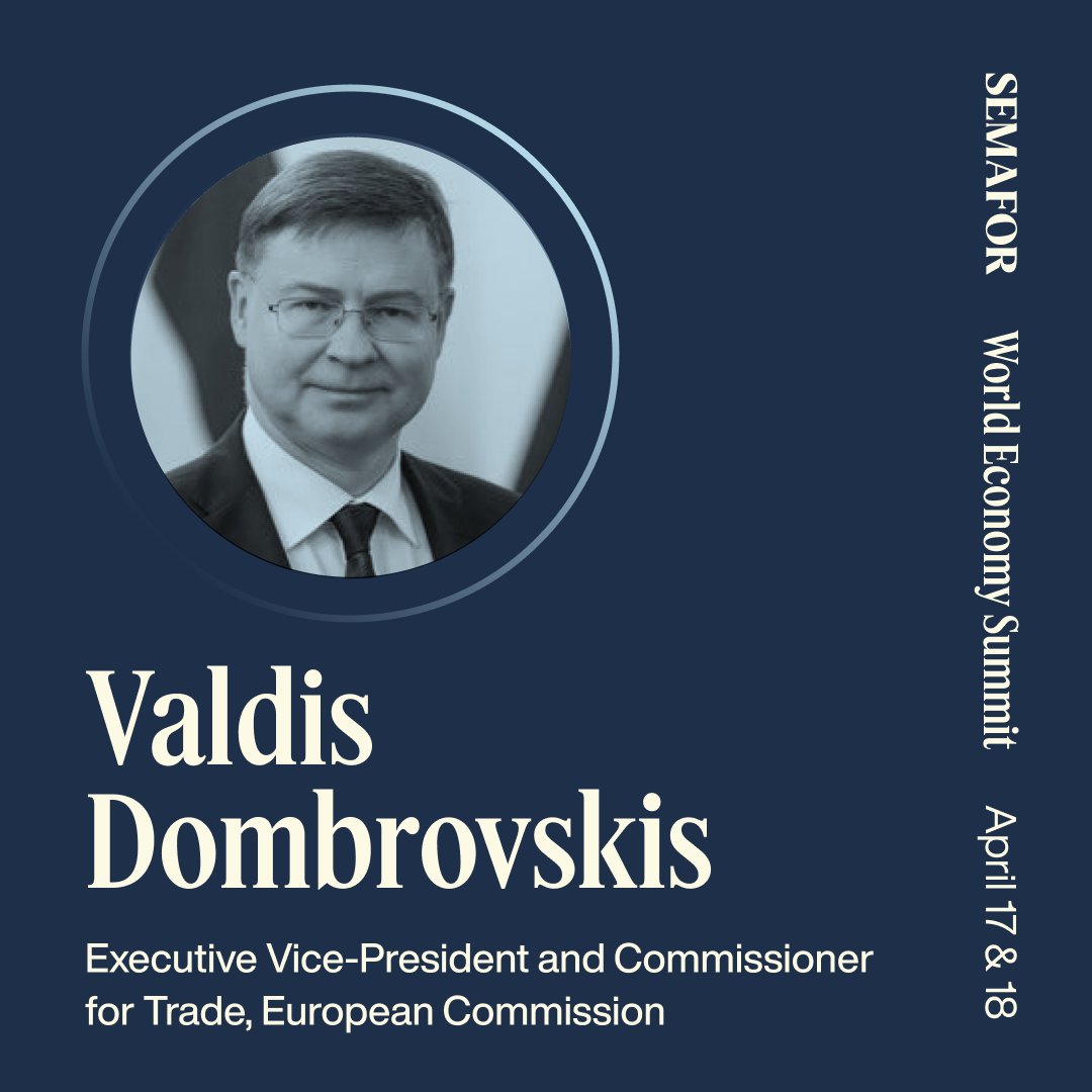 🟡 @VDombrovskis will speak at our 2024 World Economy Summit. Follow our coverage from Washington, D.C. on April 17-18: events.semafor.com/wes2024/504911…