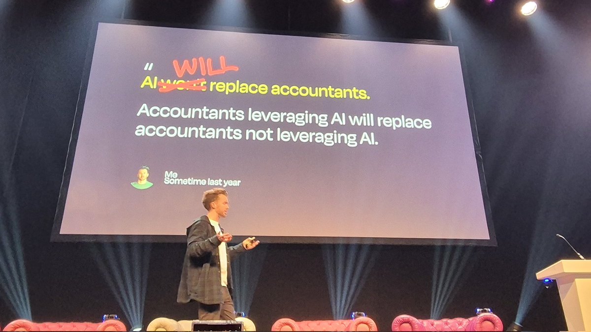 Just as @JStaatsCPA was discussing whether AI would replace accountants (or any of us), the heavens opened over #DAS24 and there was enormous, crack-of-doom thunderclap.