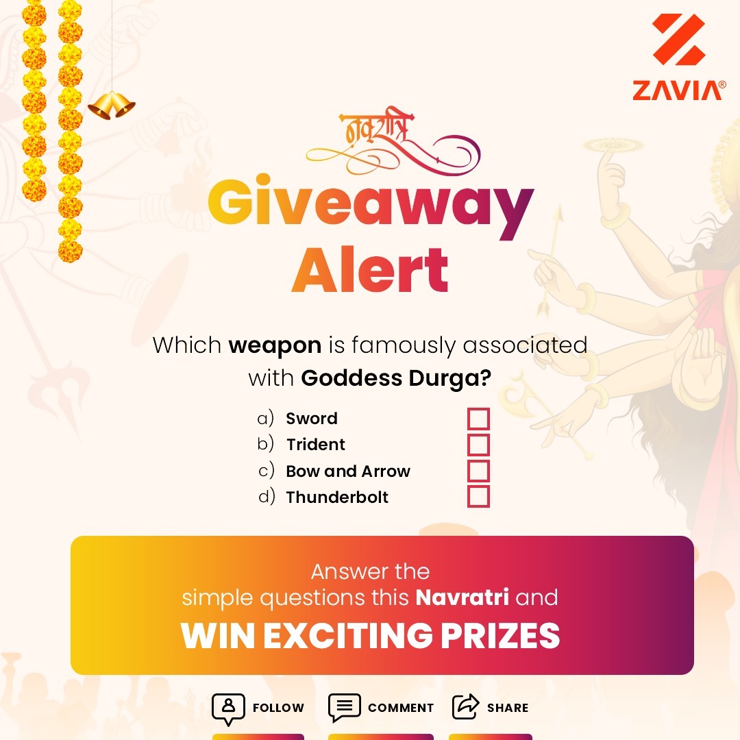 To enter follow these simple steps.
▪️Follow Us On - FB/Instagram/Twitter.
▪️Comment the right answer.
▪️Share and tag your friends to increase your chance of winning.
.
.
.
#Ramnavmi #GiveawayAlert #Contest #jaishriram #ram #lordram #contest #giveawaycontest #giveaway #play