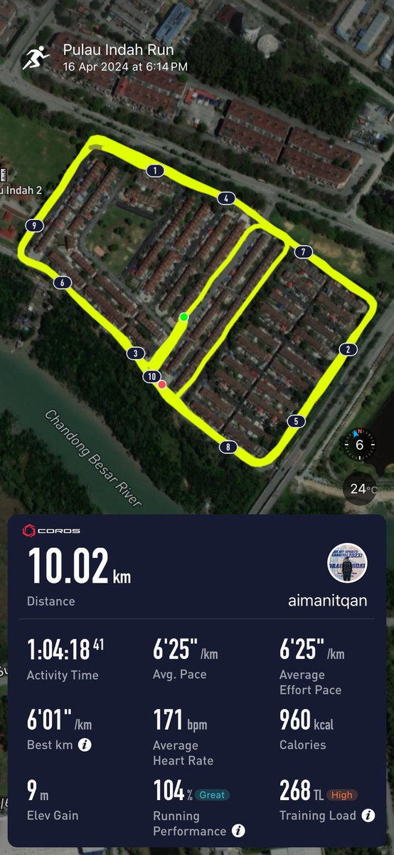aimanitqan's tweet photo. 11 Weeks consistent training with mileage weekly 35KM. Here we go locking my first time trial 5K Sub-30 and 10K Sub-65. More to come. #CorosApex2Pro #AsicsNovablast4 #910GeistEkiden #tt https://t.co/NzKBSKRe4T