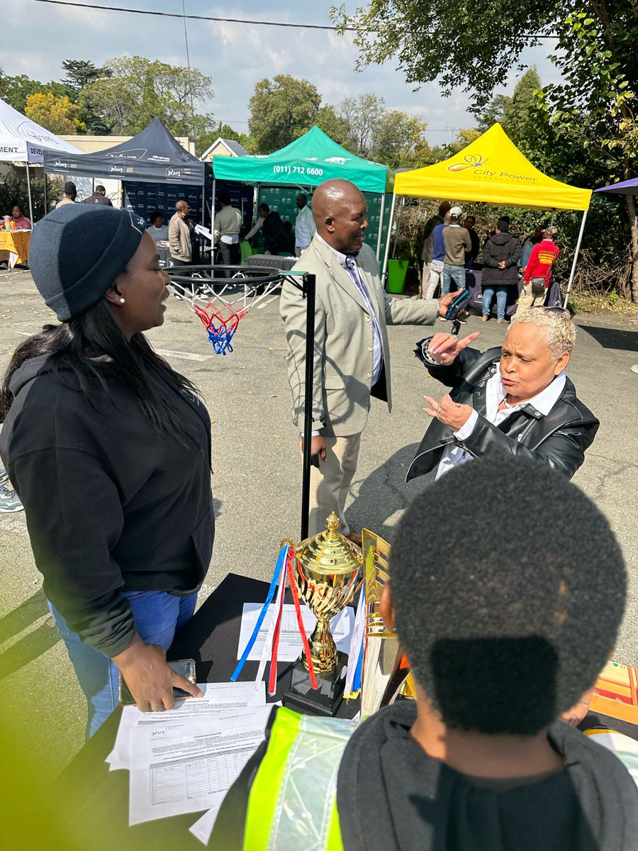 Johannesburg Speaker of Council in the City of Johannesburg, Cllr Margaret Arnolds doing a walk about at the different city entity stalls ahead of today's Integrated Development Plan (IDP) session at the Jabula Recreation Centre, in Sandringham.
#KnowYourJoburg #JoburgIDP