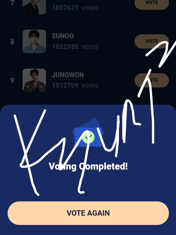 _kyungz_proof's tweet photo. #Voting_proof for #SUNOO

20240416 | #SUNOOonHaloOcean

2ND account

🔗https://t.co/DBKo6EkHK6 https://t.co/TktLq8LpwW