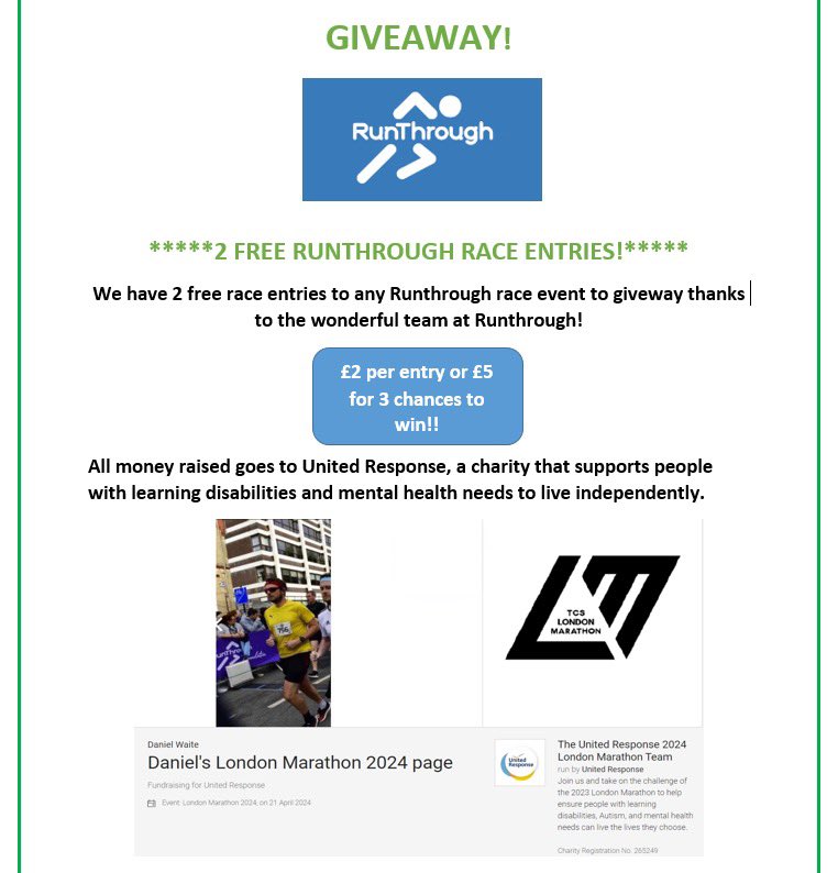#londonmarathon2024 #competition #giveaway #raffle