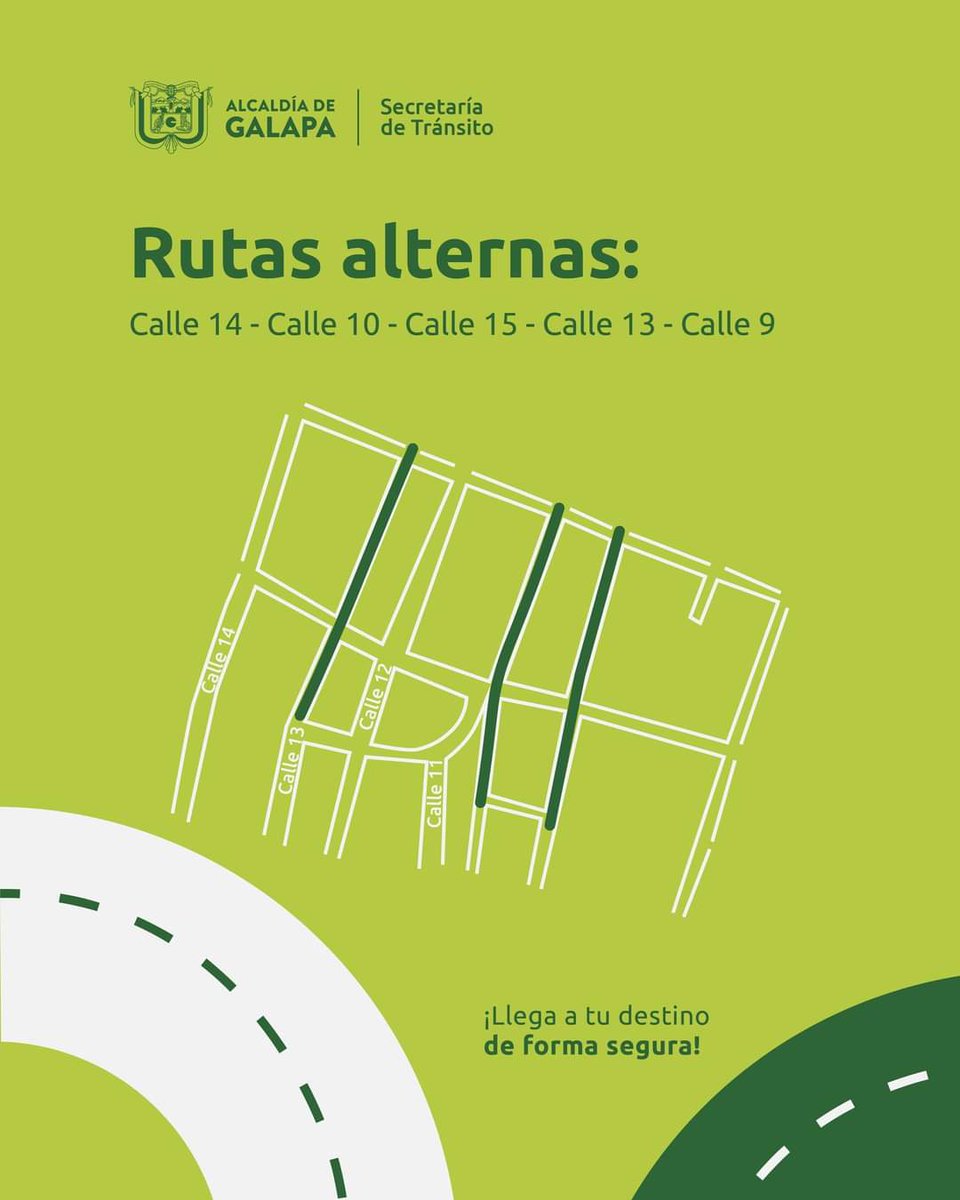 GalapaTransito's tweet photo. 🚨🚧 ¡Galapero! Te recomendamos tomar rutas alternas ante las obras que se adelantan en el sector de la calle 12. ¡Recuerda siempre mantener la seguridad en las vías! https://t.co/Tj52bU8ksl